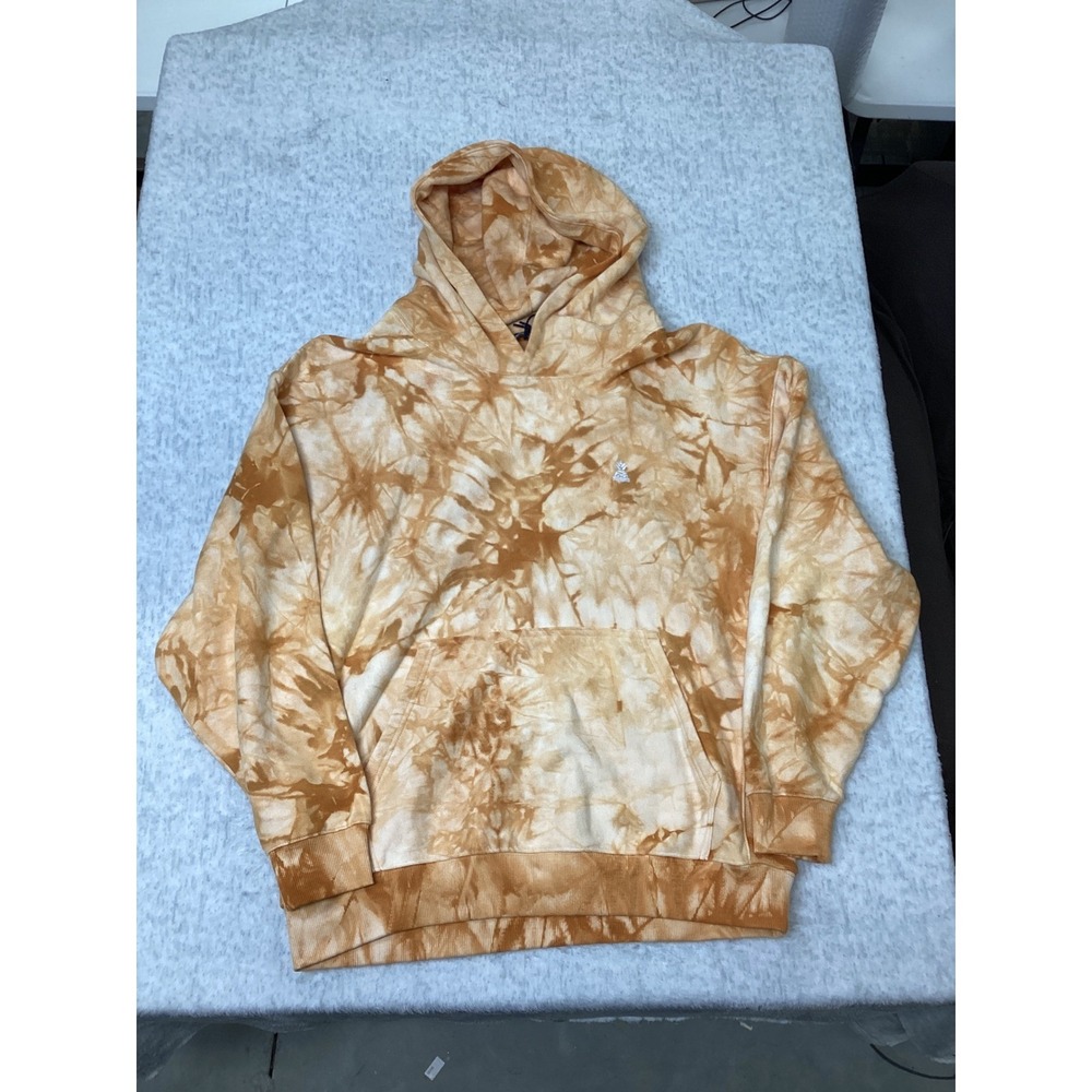 Chubbies Mens The Glass Fractal Amber Tie Dye Comfort Hoodie Small 493253-002